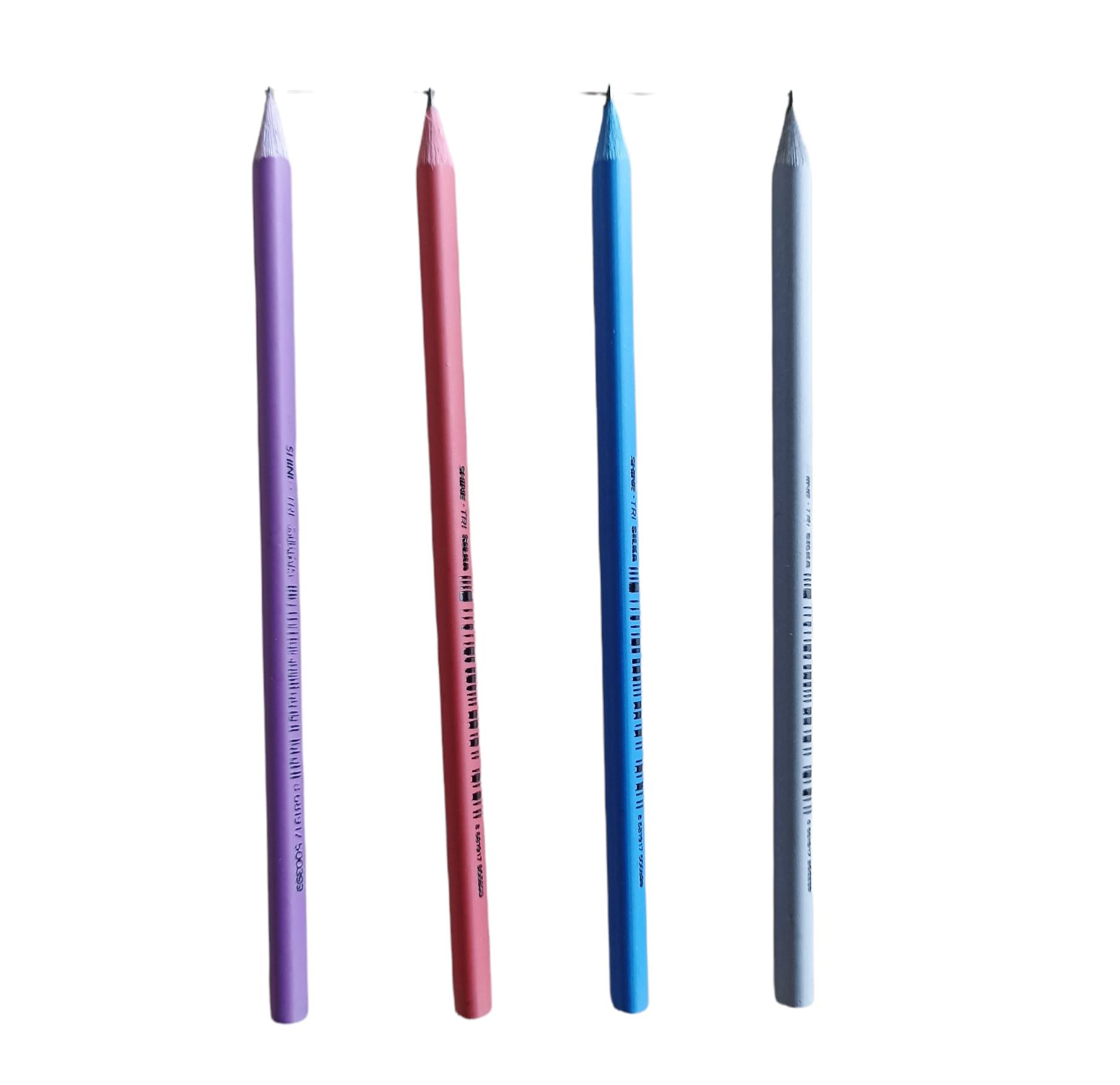 4'lü Kurşun Kalem seti Metalik Renkler