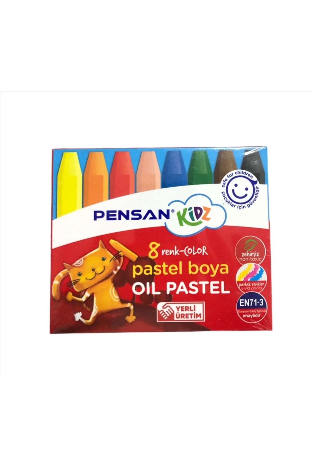 Kidz 8 Renk Yağlı Pastel Boya
