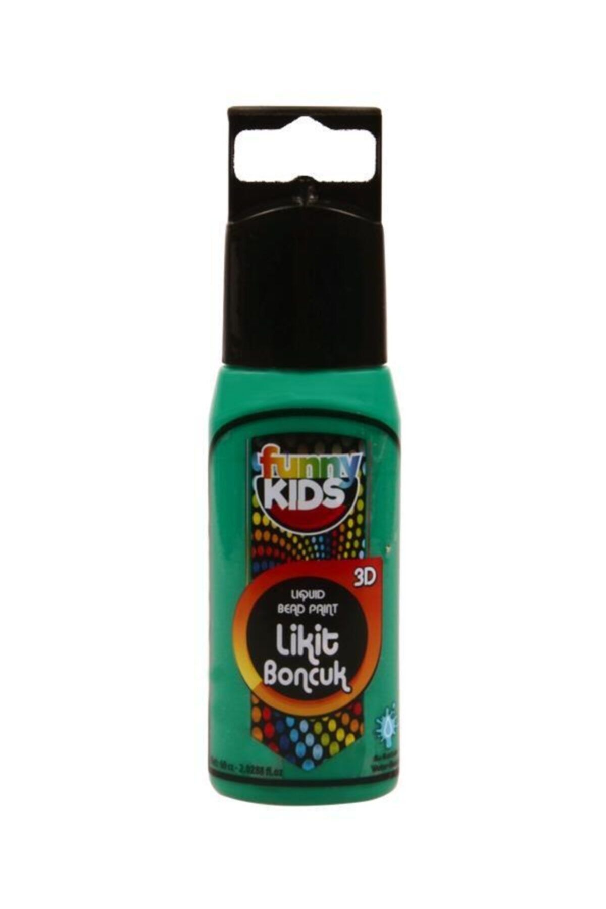 Funny Kids 3d Likit Boncuk Boya Yeşil 60 Cc